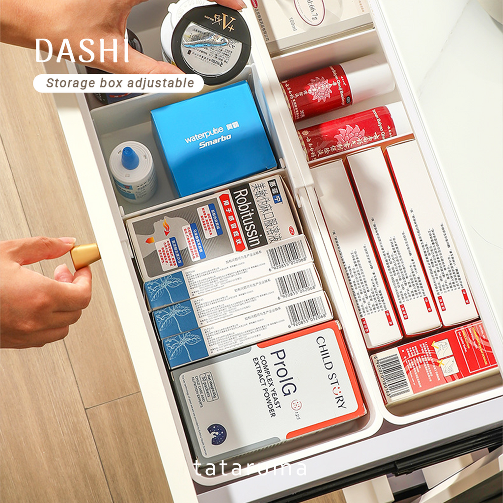 DASHI EXPAND LARGE - Drawers Organizer Adjustable Kotak Penyimpanan Partisi Sekat