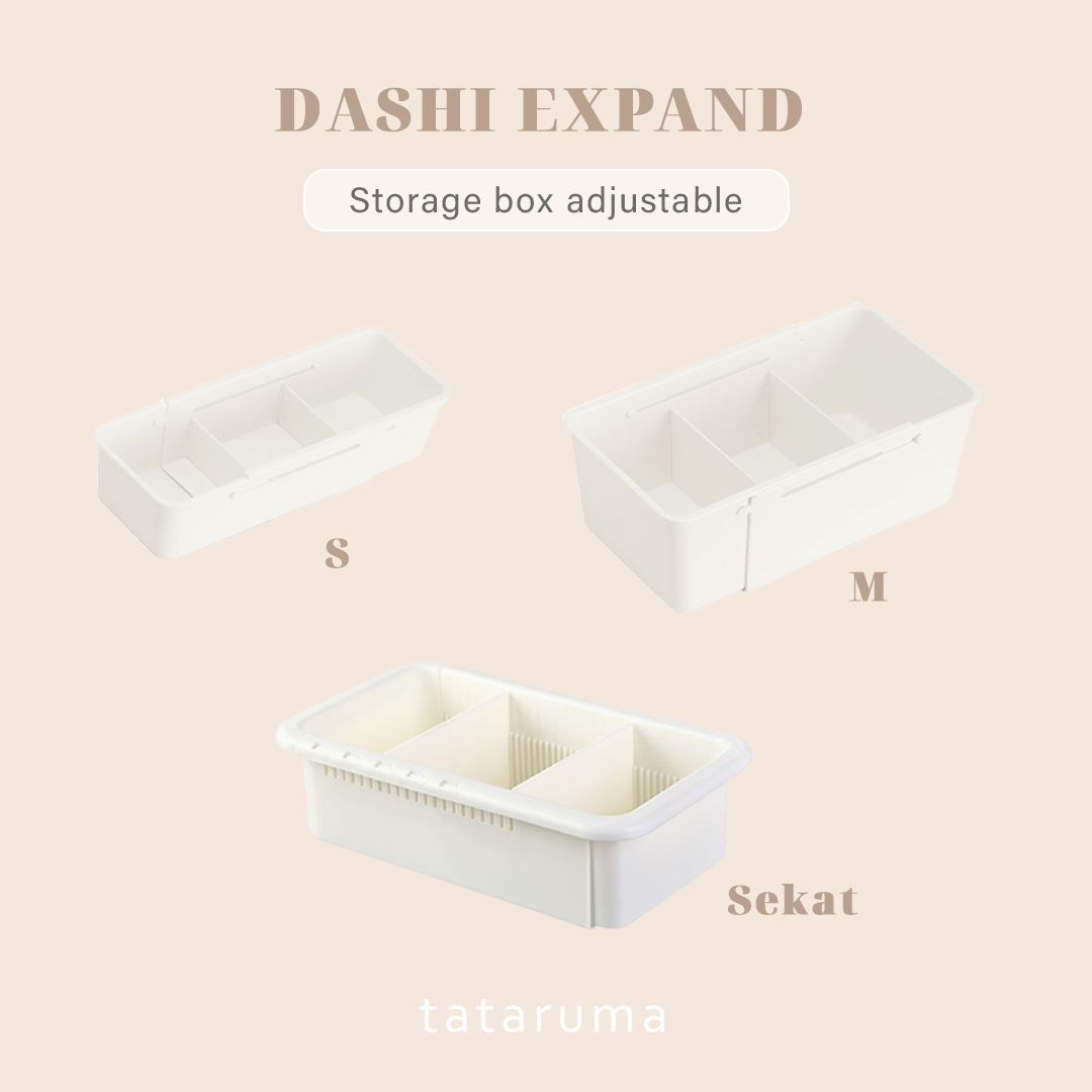 DASHI EXPAND LARGE - Drawers Organizer Adjustable Kotak Penyimpanan Partisi Sekat