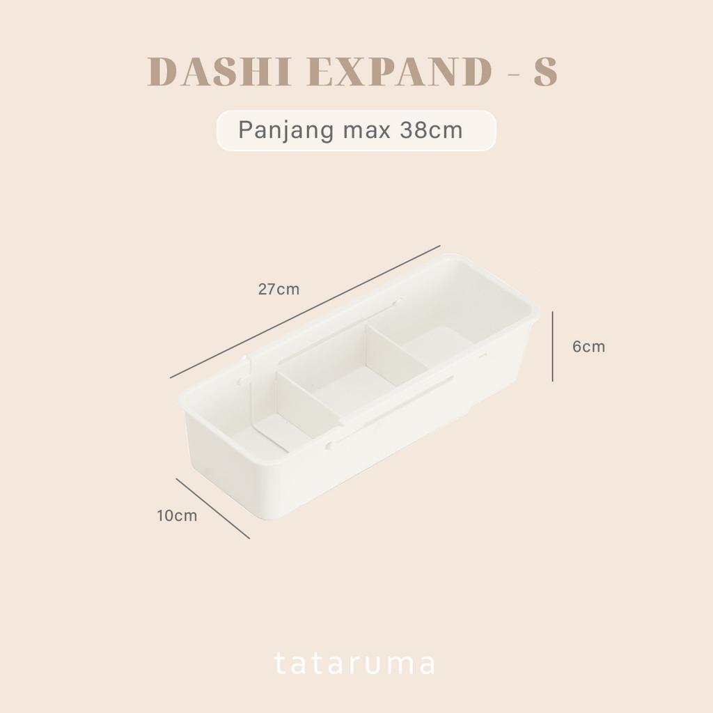 DASHI EXPAND - Drawers Organizer Adjustable Kotak Penyimpanan Partisi Sekat Lepas Pasang