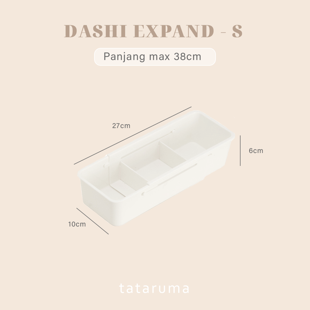 DASHI EXPAND - Drawers Organizer Adjustable Kotak Penyimpanan Partisi Sekat Lepas Pasang