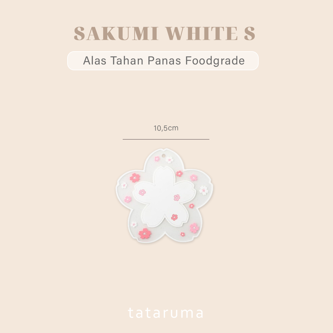SAKUMI - Alas Tahan Panas Food Grade Sakura Coaster Tatakan
