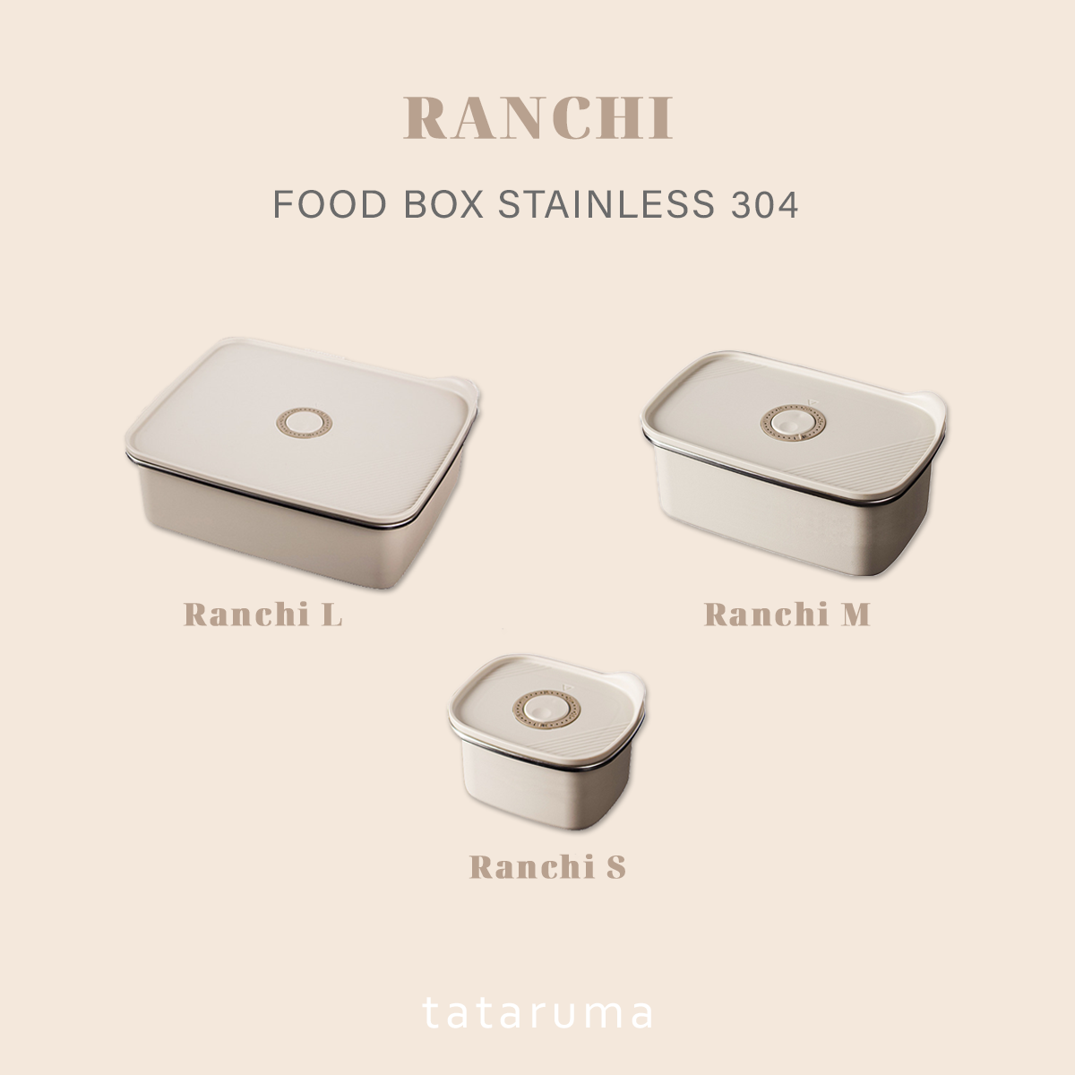 RANCHI - Food Box Stainless 304 dengan Tanggal Anti Bocor Tahan Panas Dingin
