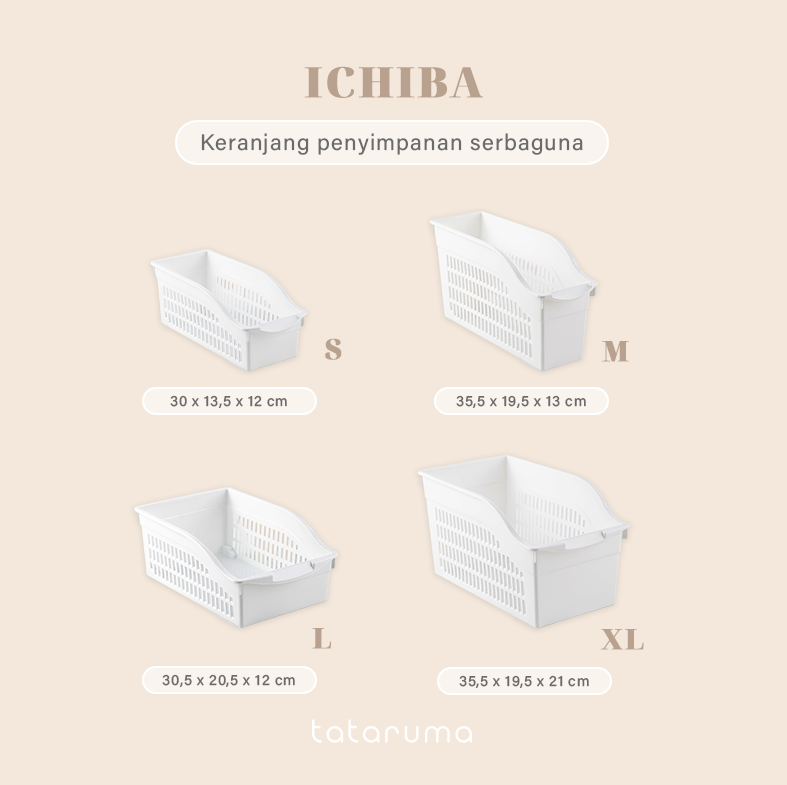 ICHIBA - Keranjang Penyimpanan Serbaguna Storage Box Cabinet Kitchen Fridge Pantry Organizer