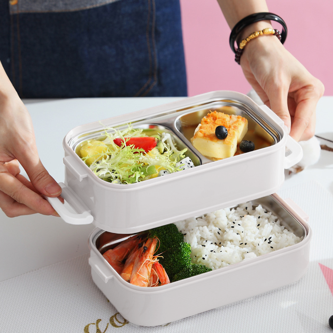 KYOTO - Lunch Box Stainless 2 Tingkat Kedap Udara