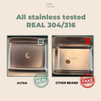 SUTEN - Food Box Storage Stainless Steel 304 Penyimpanan Makanan Kulkas dengan Penutup