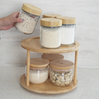 BUNDLING MIDO SUZI - Tempat Wadah Bumbu dengan Rak Lazy Susan
