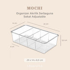 MOCHI - Organizer Akrilik Serbaguna  Sekat Copot Pasang