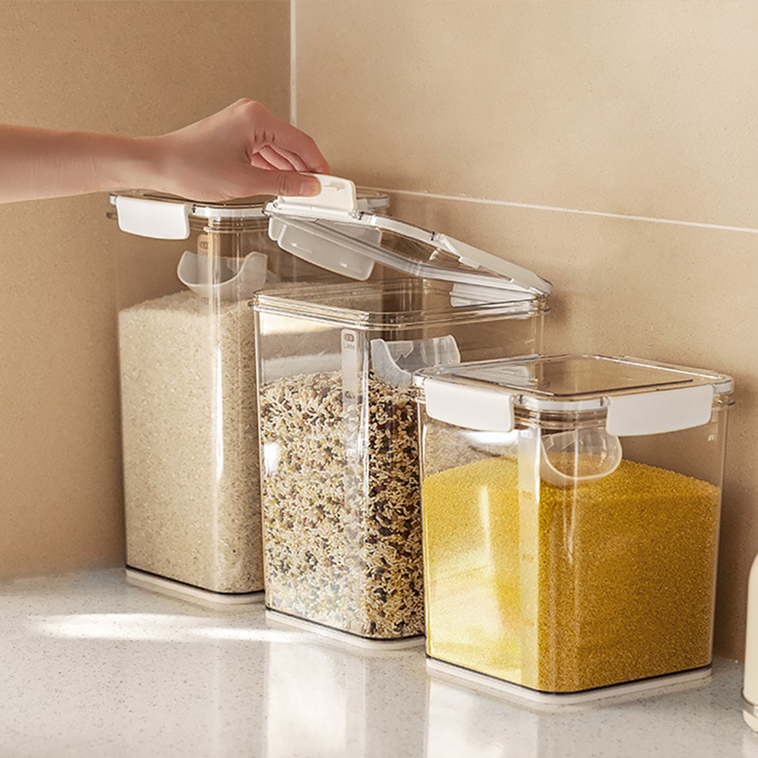 MOKA -  Toples Kedap Jumbo Transparan Antibocor Airtight Minimalis