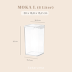MOKA -  Toples Kedap Jumbo Transparan Antibocor Airtight Minimalis