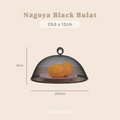 NAGOYA Bulat - Tudung Saji Stainless Kotak Bulat Putih Estetik