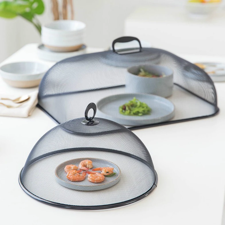 NAGOYA Bulat - Tudung Saji Stainless Kotak Bulat Putih Estetik