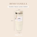 NEW DINO -Tumbler Vakum Jumbo 1200ml SS 304 dengan Handle Tahan Panas Dingin