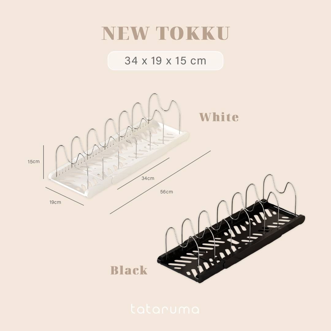 NEW TOKKU -  Rak Panci Dapur Adjustable Multifungsi Kitchen Rack Talenan Tutup Panci Pan Kabinet Lemari Countertop