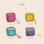 NIJI - Tofu Mesh Bag Pouch Tahu Tas Make Up Travel Y2K