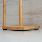 PORU - Tiang Kayu Standing Tempat Tisu Roll Dapur Minyak