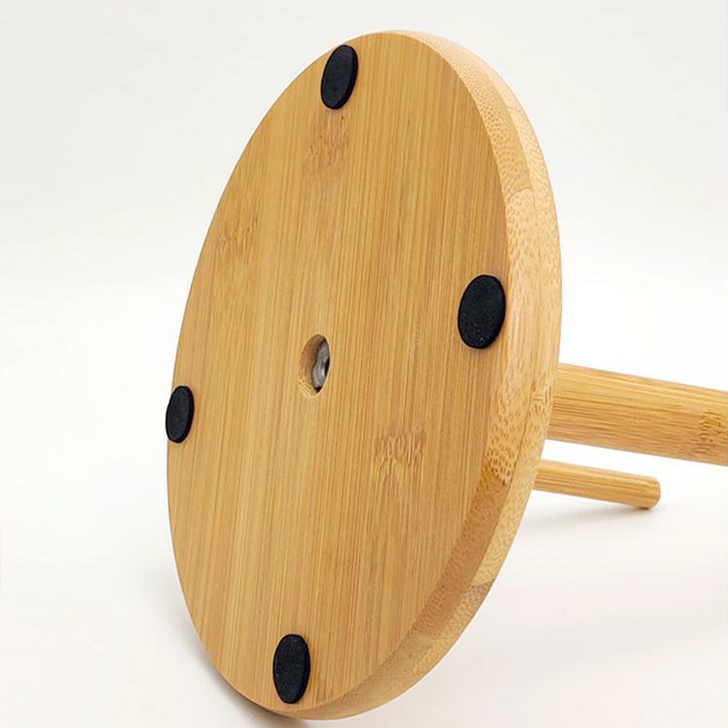 PORU - Tiang Kayu Standing Tempat Tisu Roll Dapur Minyak