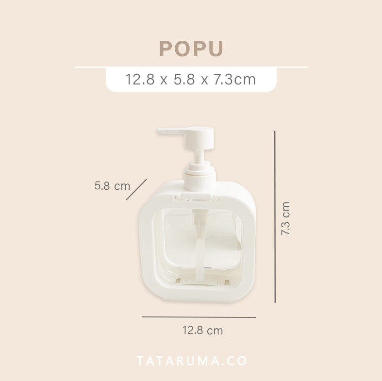 POPU - Botol Refill Sabun Cair 500ml Estetik Minimalis Korea