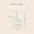 POPU - Botol Refill Sabun Cair 500ml Estetik Minimalis Korea