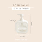 POPU - Botol Refill Sabun Cair 500ml Estetik Minimalis Korea