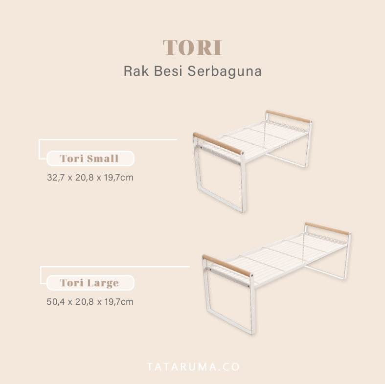 TORI - Rak Besi Dapur Serbaguna Rak Bumbu Rak Microwave