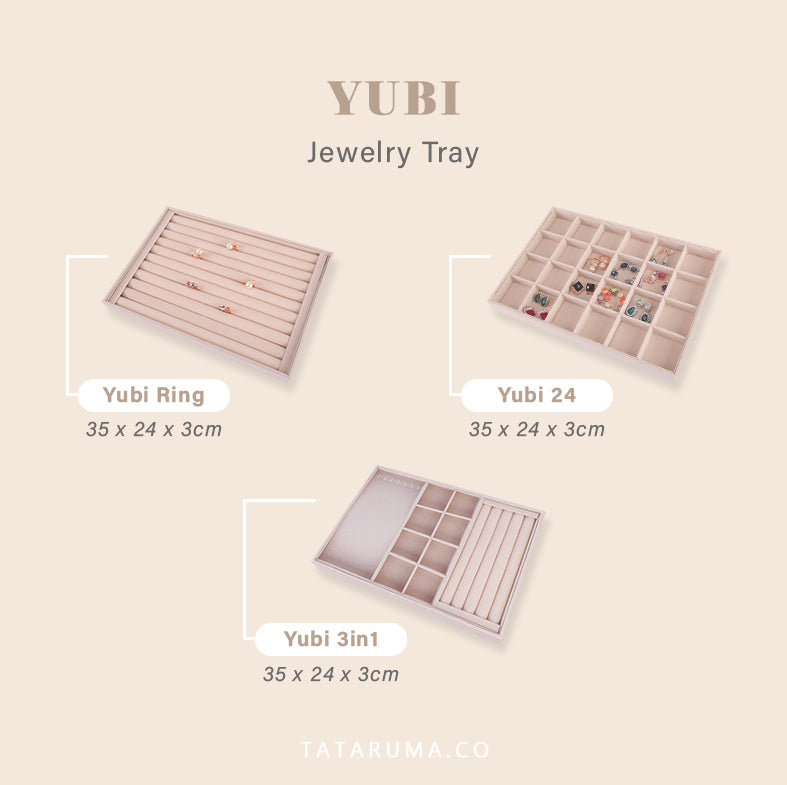 YUBI - Jewelry Tray Kotak Tempat Perhiasan Laci Display