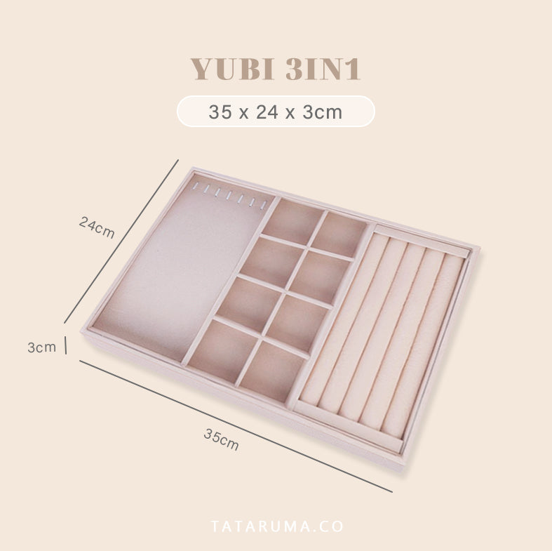 YUBI - Jewelry Tray Kotak Tempat Perhiasan Laci Display