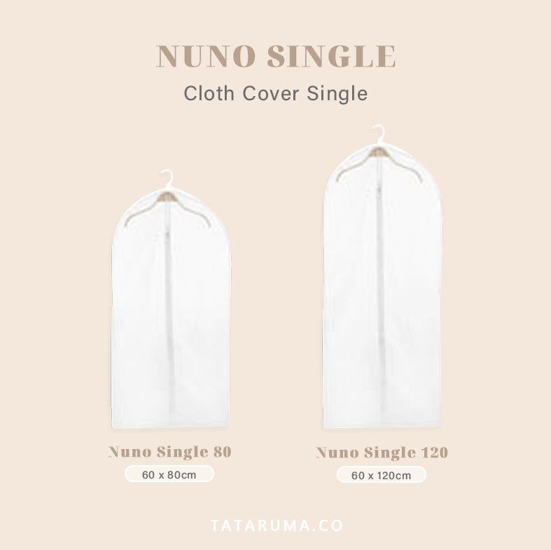 NUNO SINGLE - Cloth Cover Pembungkus Baju Pakaian Dalam Lemari