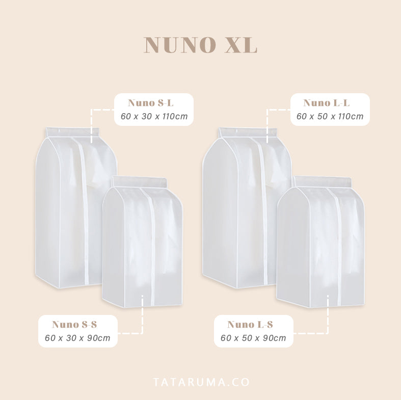 NUNO XL - Cloth Cover Pembungkus Baju Pakaian Dalam Lemari