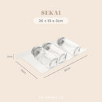 SEKAI - Alas Akrilik Display Bumbu Sekat Laci Multi-lapis