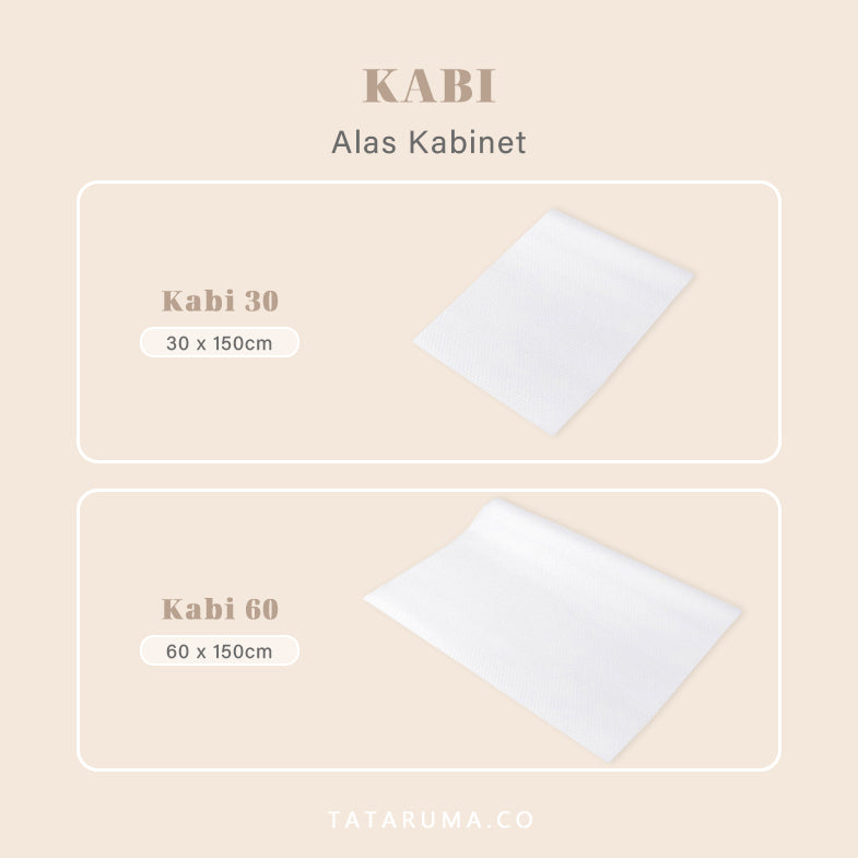 KABI - Alas Kabinet Tahan Air Anti Slip Transparan Bentol