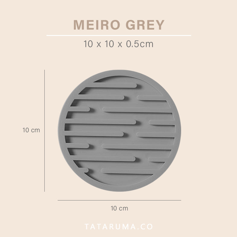 MEIRO - Coaster Alas Gelas Silikon Anti Slip Diameter 10 cm