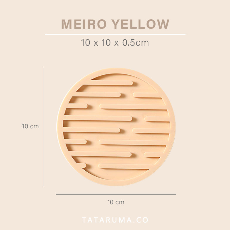MEIRO - Coaster Alas Gelas Silikon Anti Slip Diameter 10 cm
