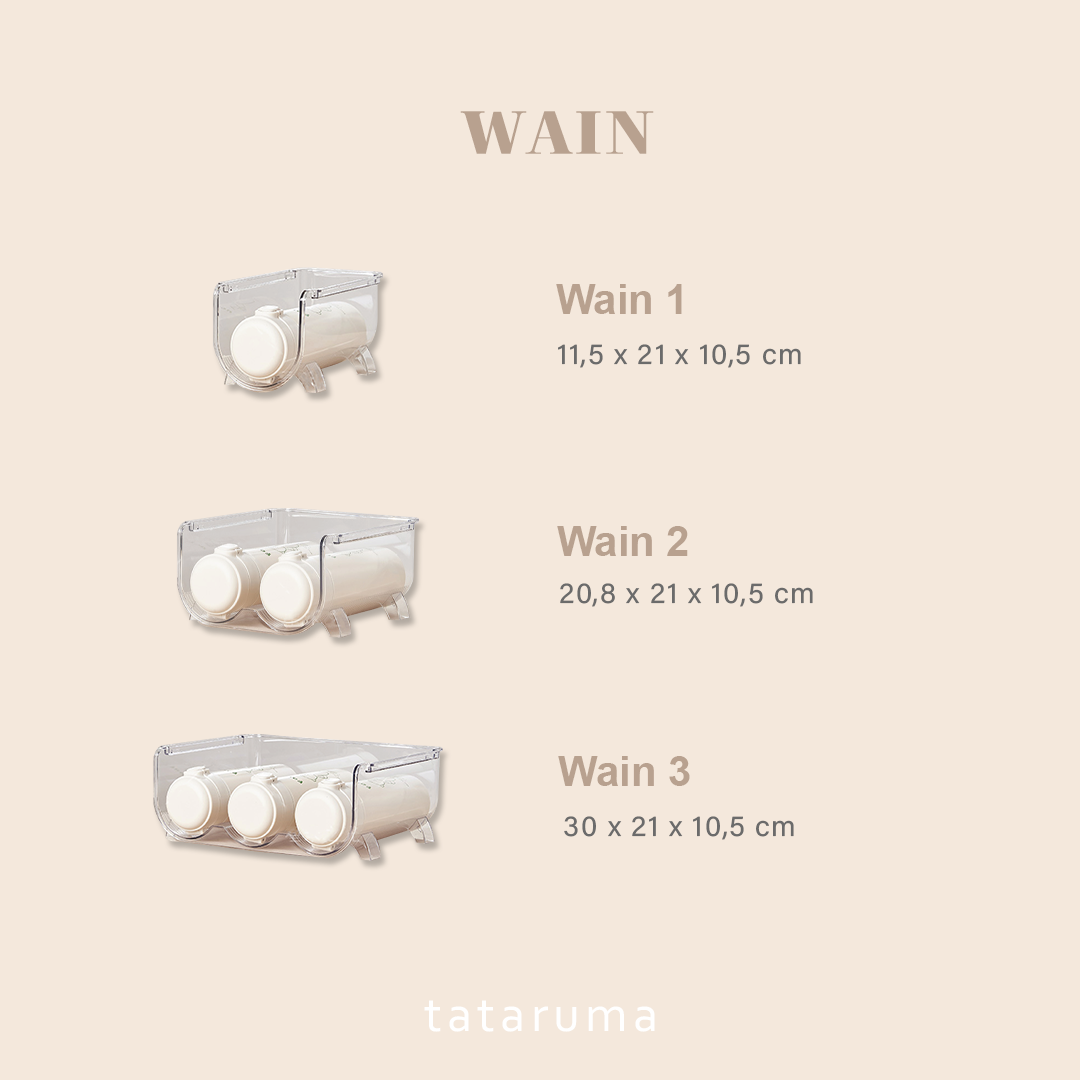 WAIN - Rak Organizer Botol Stackable Tumpuk Multilayer Tingkat