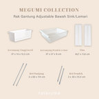 MEGUMI - Rak Gantung Adjustable Bawah Sink/Lemari