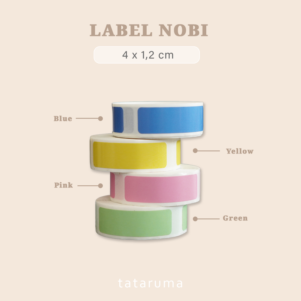 LABEL NOBI - Refill Label Sticker Thermal Printer NOBI Size 4x1,2cm