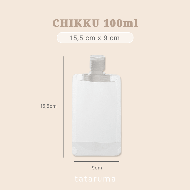 CHIKKU - Plastik Refill Travel Antibocor Sabun Shampoo Lotion Kosmetik Skincare