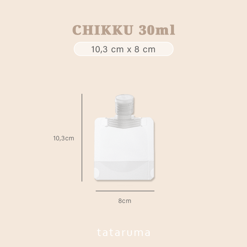 CHIKKU - Plastik Refill Travel Antibocor Sabun Shampoo Lotion Kosmetik Skincare