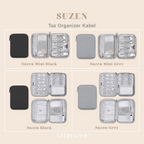 SUZEN - Tas Organizer Kabel Resleting Anti Debu Waterproof