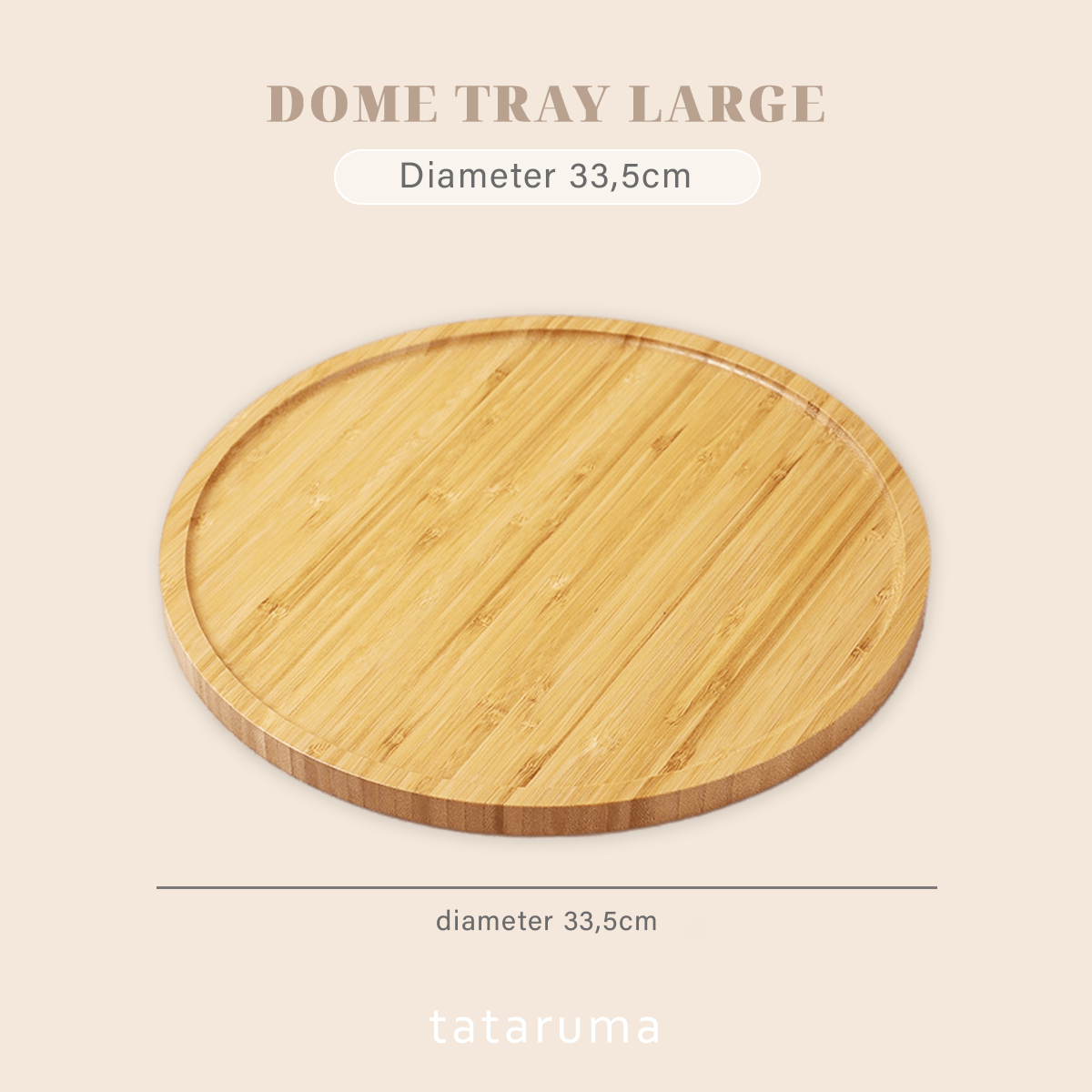 DOME SATUAN - Penutup Makanan Kue Roti Akrilik Alas Bambu  Anti Serangga dan Debu