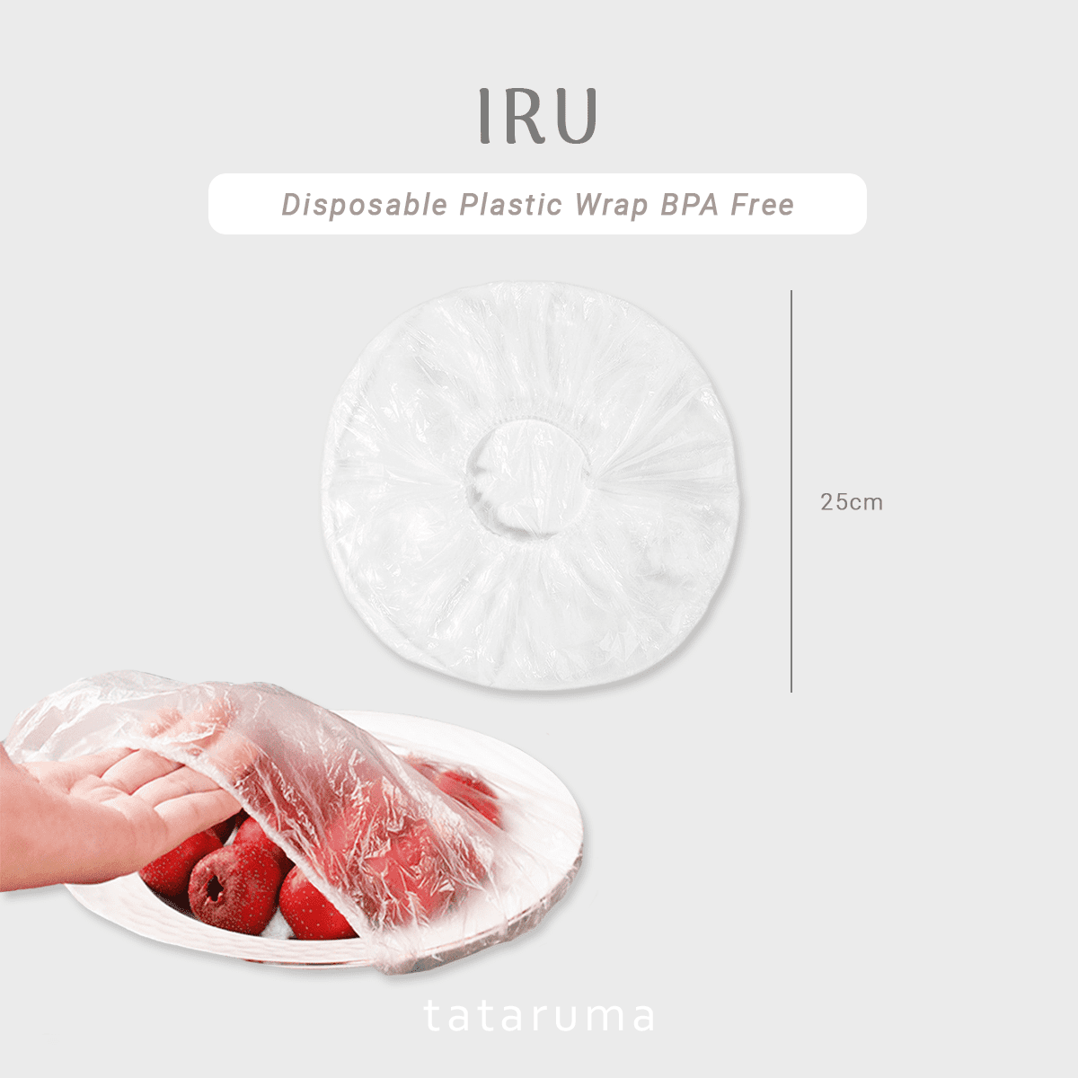 IRU - Plastik Penutup Makanan Piring Mangkuk Food Grade Anti Debu