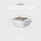 OMU - Food Storage Sayur Buah Nasi Kulkas/Bekal dengan Peniris