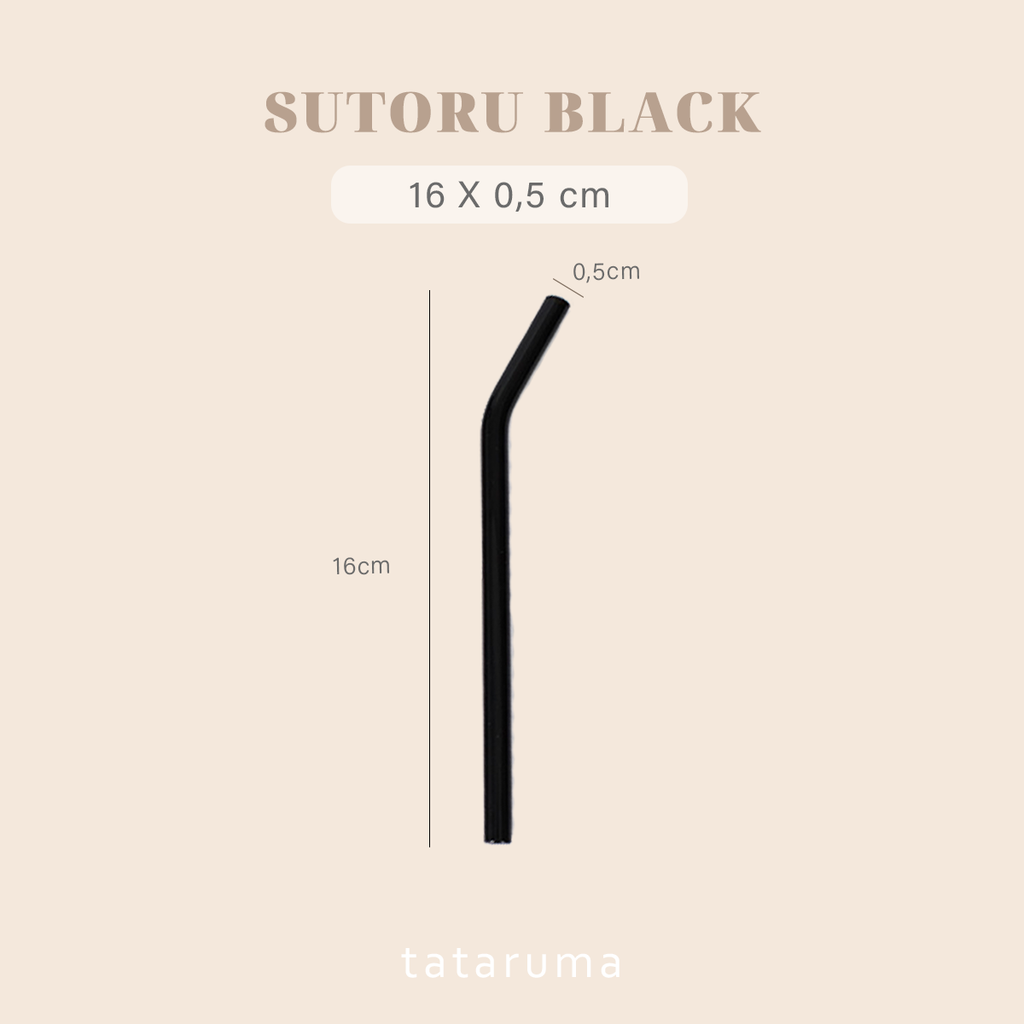 SUTORU - Sedotan Kaca Glass Straw Estetik Ecofriendly Tumbler