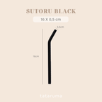 SUTORU - Sedotan Kaca Glass Straw Estetik Ecofriendly Tumbler