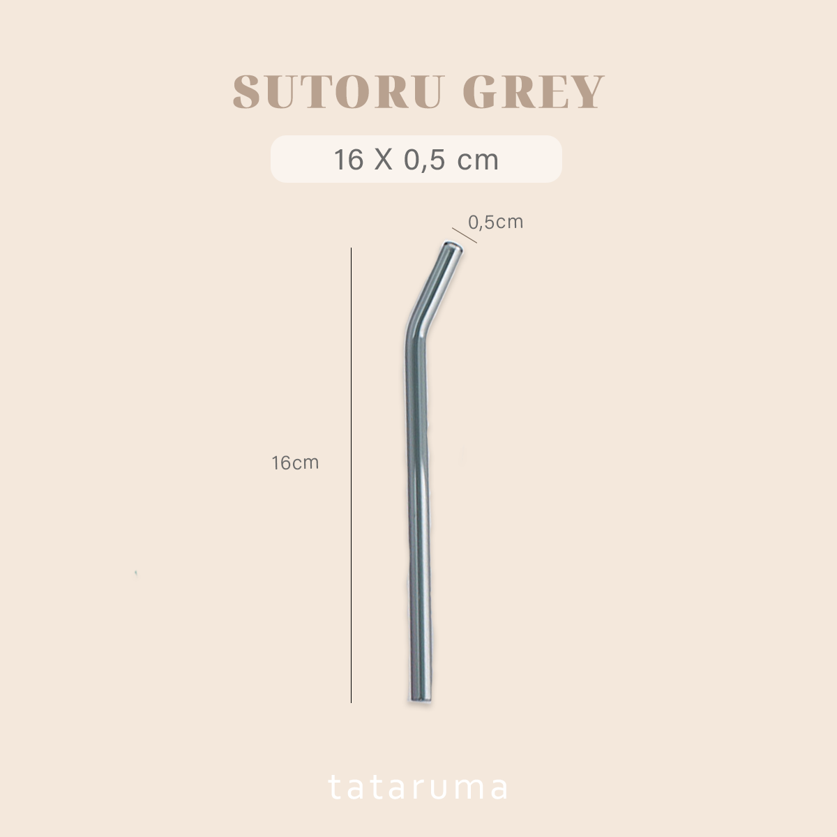 SUTORU - Sedotan Kaca Glass Straw Estetik Ecofriendly Tumbler
