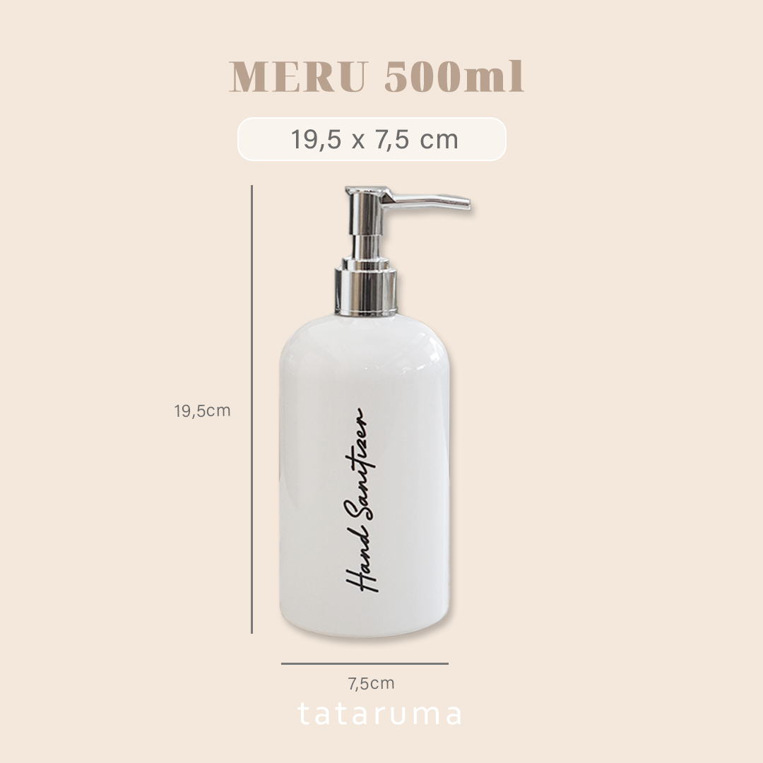 MERU - Botol Pump Refill Sabun Sampo FREE STICKER 250ml 500ml
