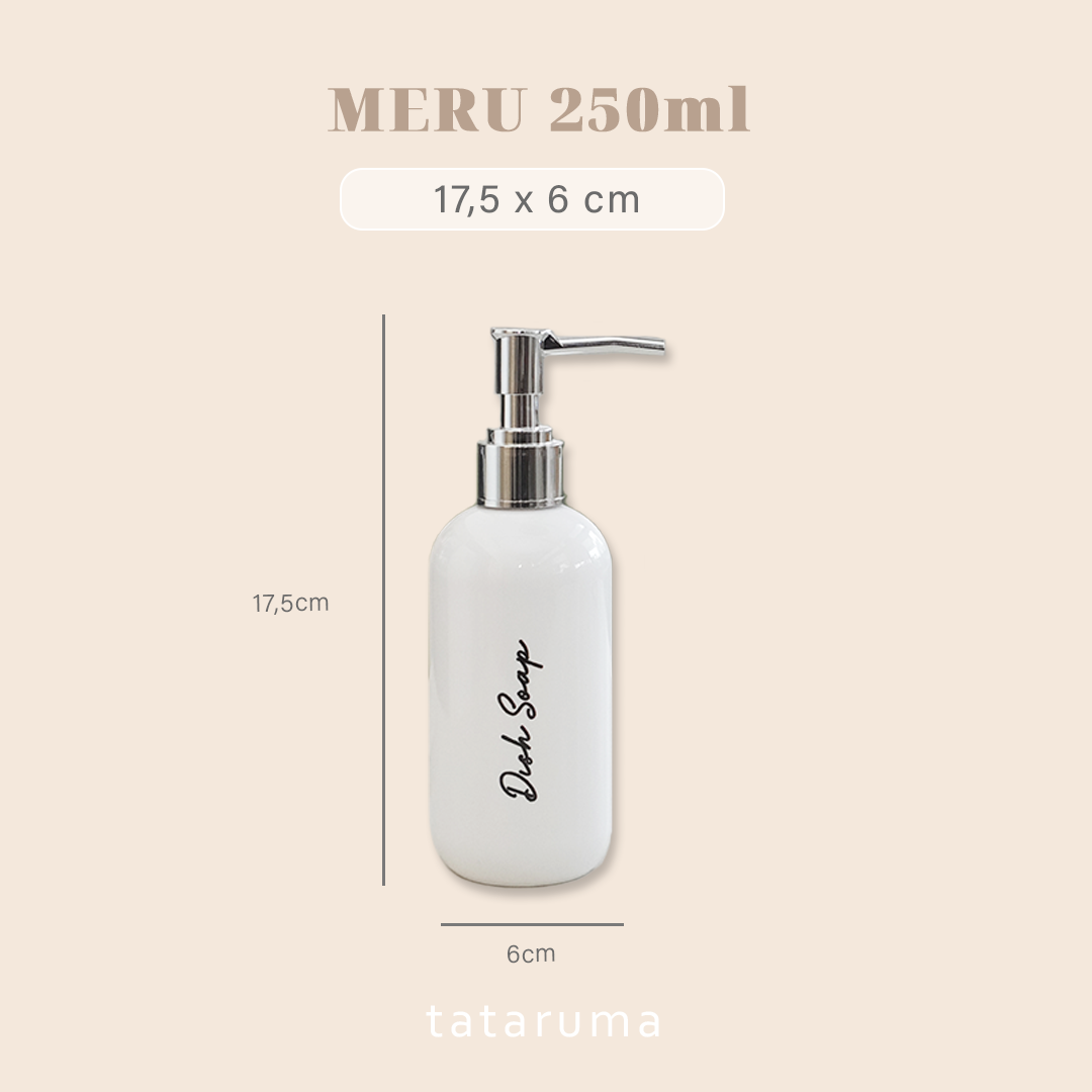 MERU - Botol Pump Refill Sabun Sampo FREE STICKER 250ml 500ml