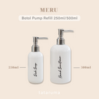 MERU - Botol Pump Refill Sabun Sampo FREE STICKER 250ml 500ml