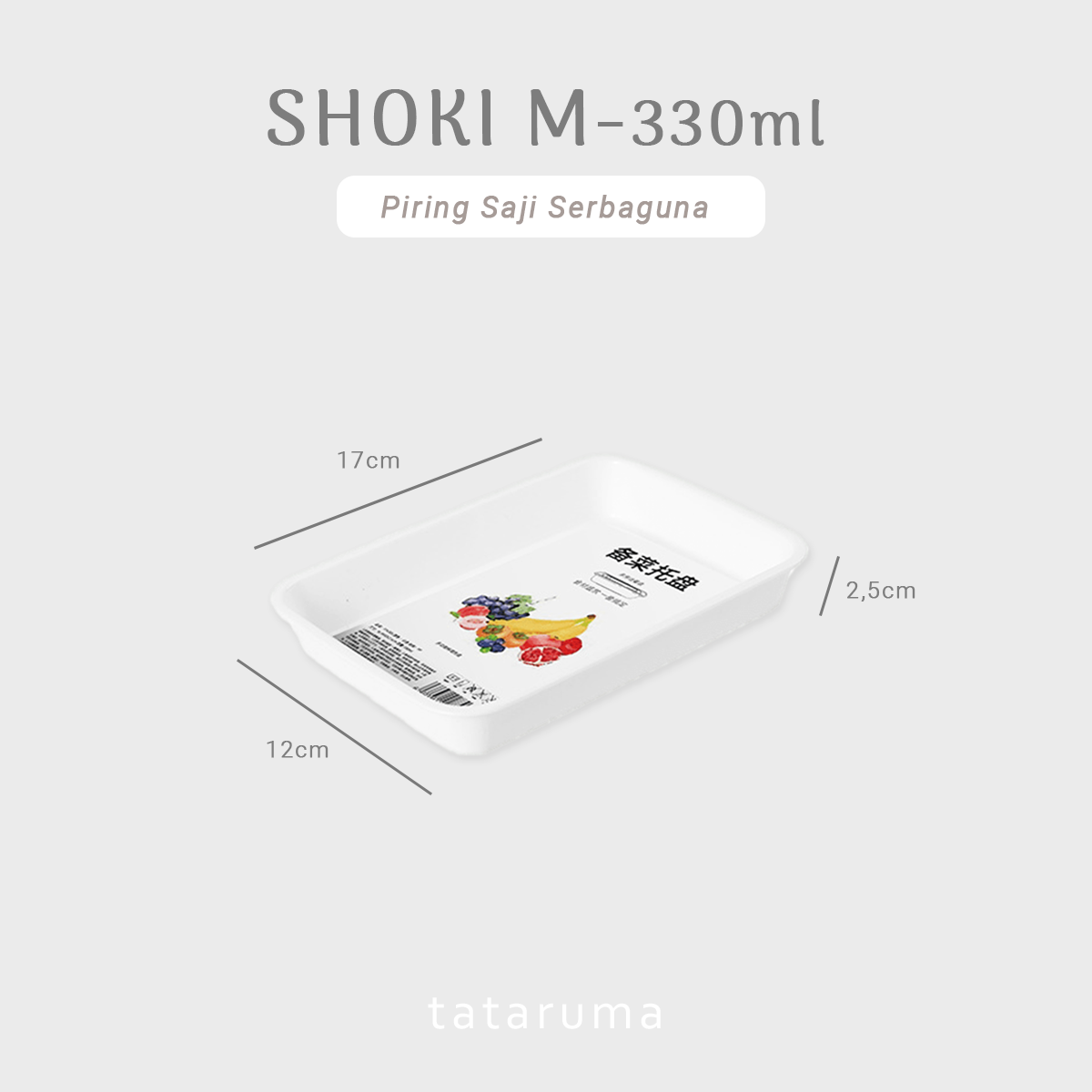 SHOKI - Piring Nampan Saji Food Prep Sayur Daging Hot Pot Lauk Serbaguna