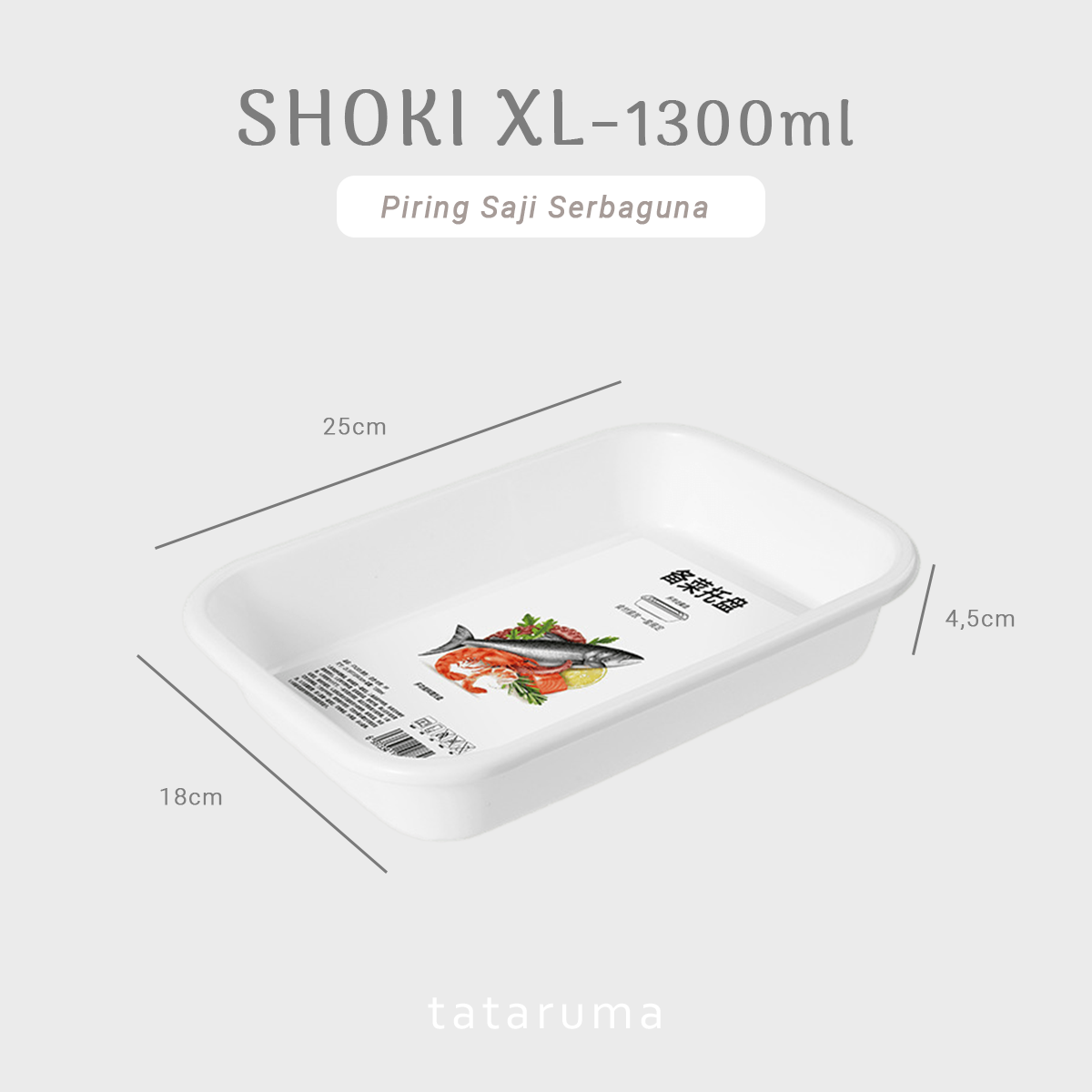 SHOKI - Piring Nampan Saji Food Prep Sayur Daging Hot Pot Lauk Serbaguna