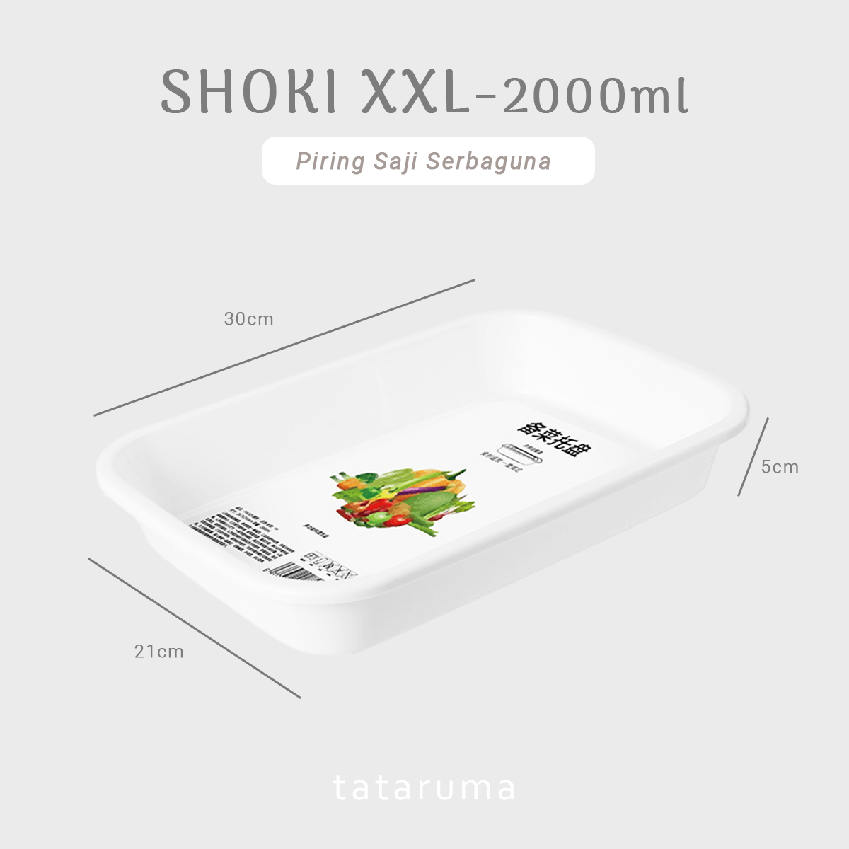 SHOKI - Piring Nampan Saji Food Prep Sayur Daging Hot Pot Lauk Serbaguna